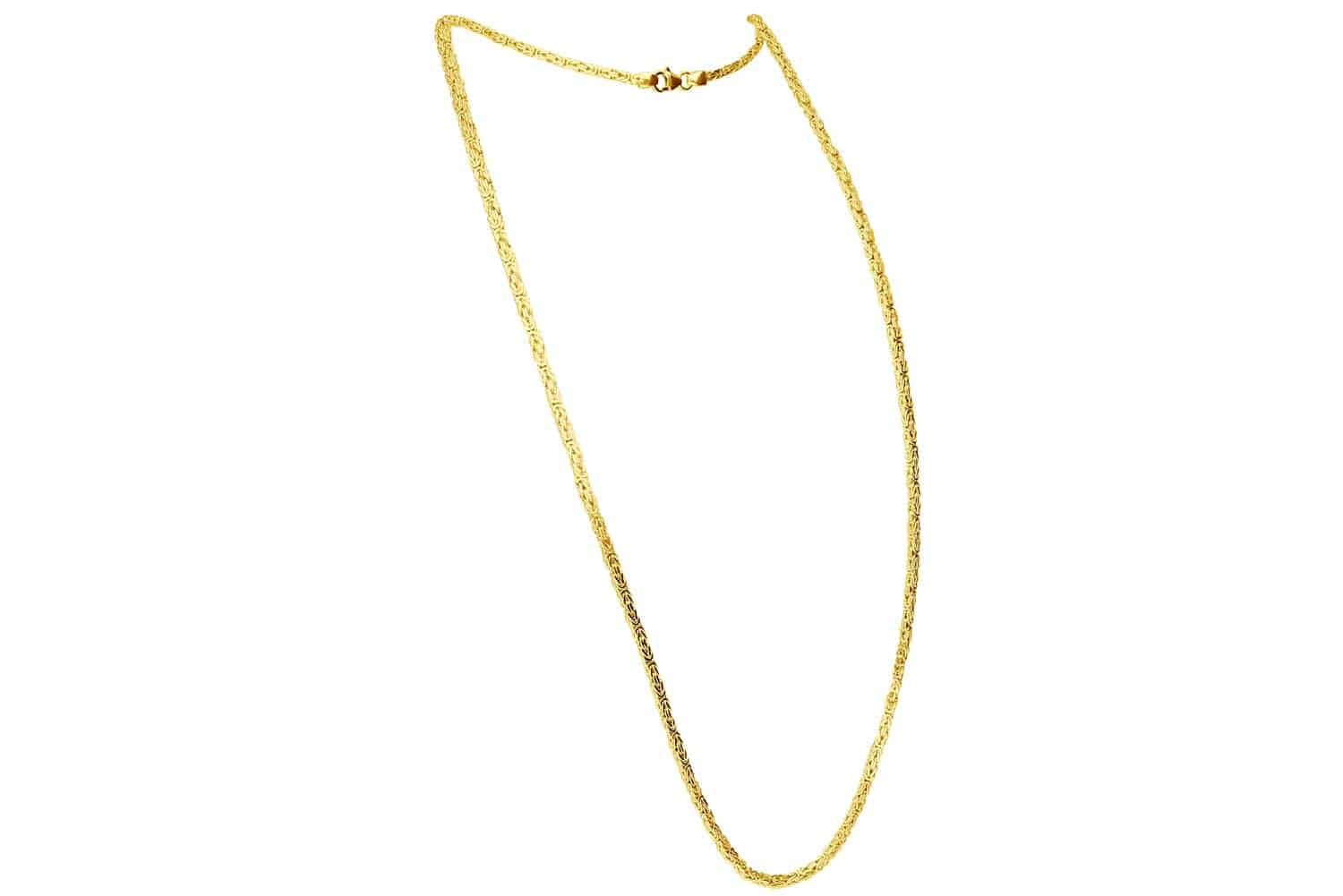 925er Silber Königskette rhodiniert / vergoldet von Piercingline